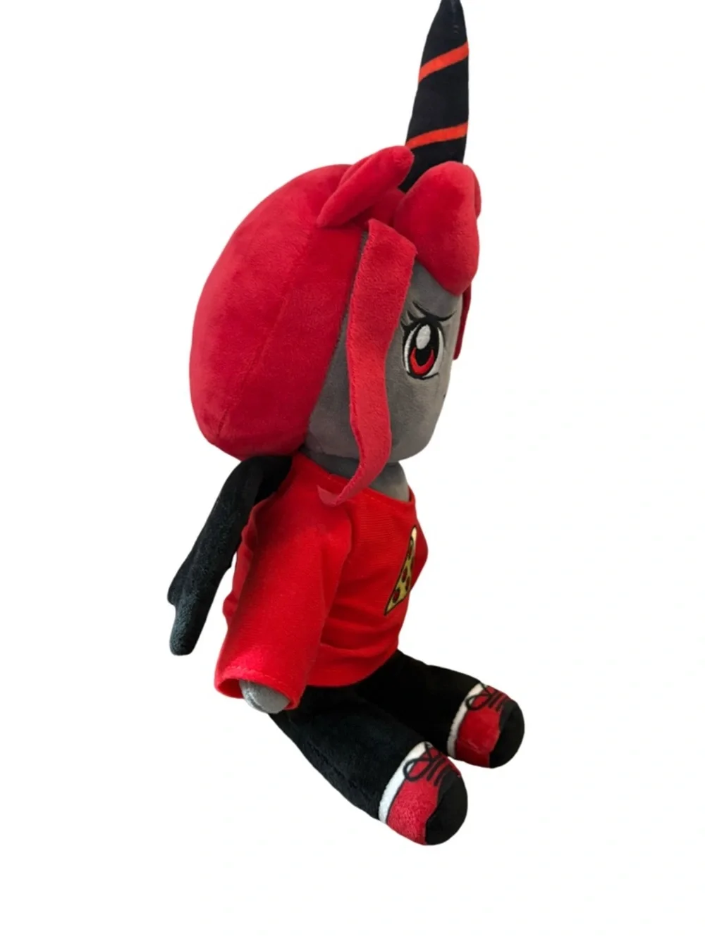 iamSanna Moody Unicorn Plush 2020 Red Pizza Shirt Rare YouTube Toy